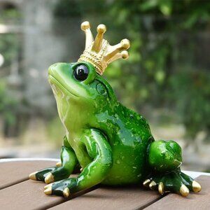 Frog Crown Prince Prime Bedroom Ornament Collectible Figurine Statue Home